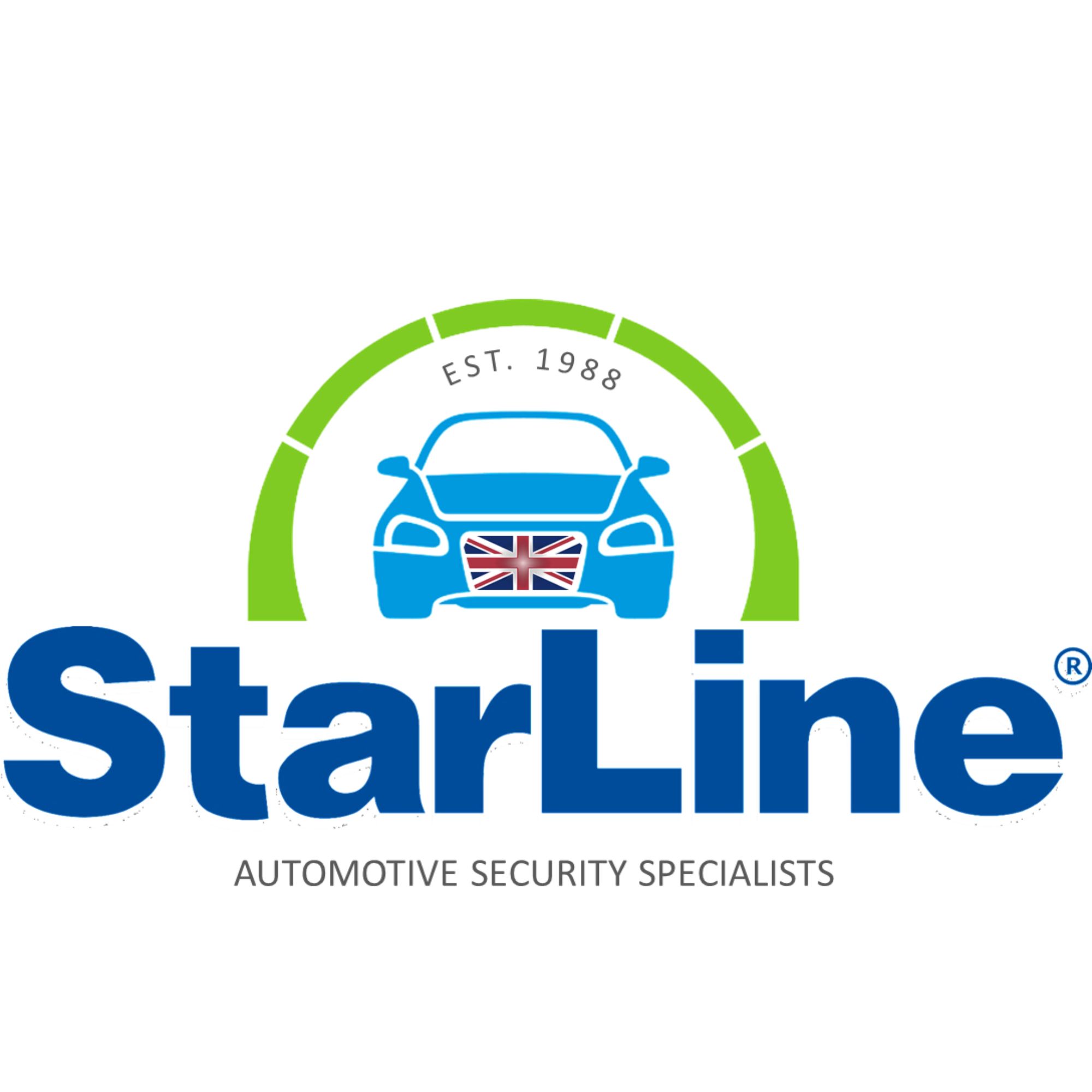 Starline vehicle security text on a white background.